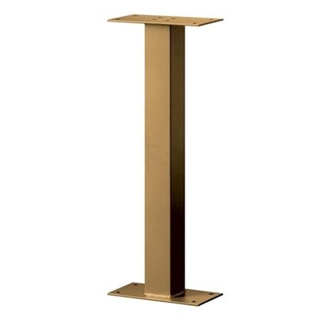 SALSBURY INDUSTRIES Salsbury 4365D-BRS Standard Pedestal-Bolt Mounted For Designer Roadside Mailbox-Brass Finish 4365D-BRS